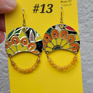 Dark Floral Collection - Repurposed Tin Jewelry