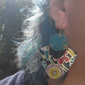 Dark Floral Collection - Repurposed Tin Jewelry