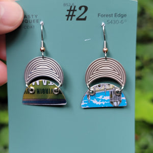 Olive Oil Canister Collection - Repurposed Tin Earrings