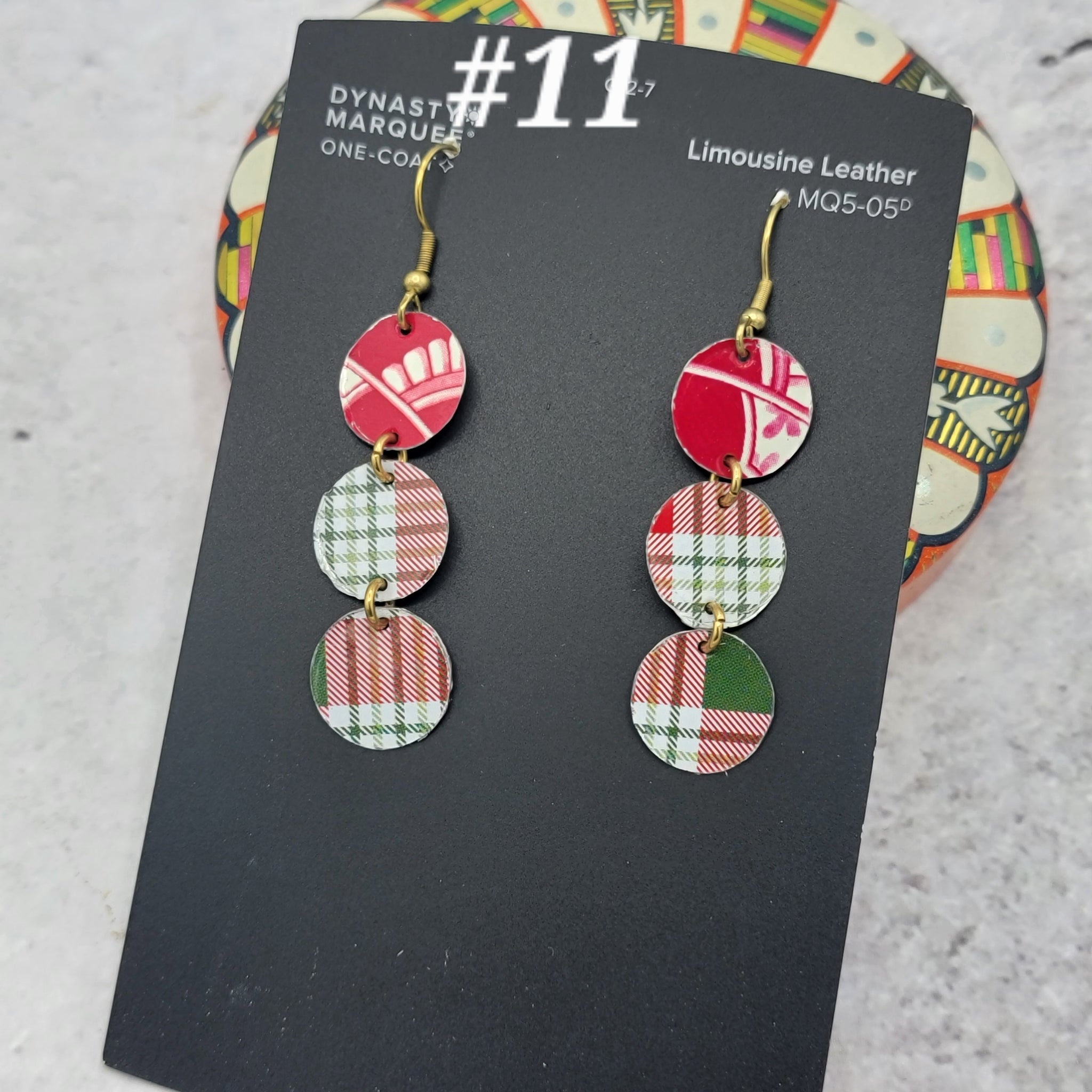 Holiday 2025 Collection - Repurposed Vintage Tin Earrings & Necklaces