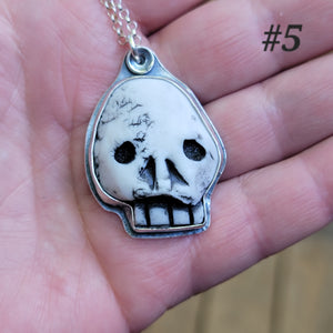 Nerd Skullies - Ceramic Pendants & Ring Halloween Collection