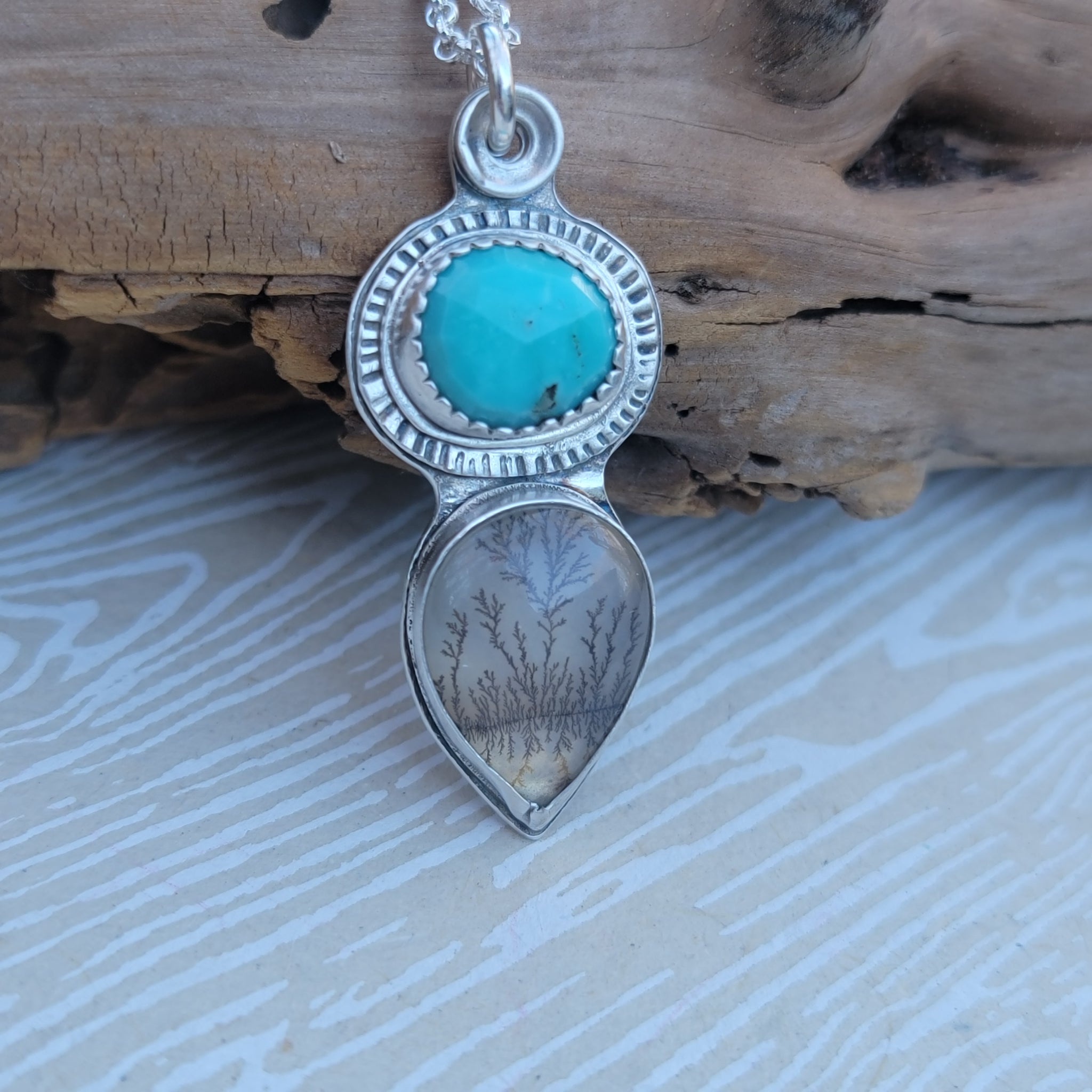 Part 2: Dendritic Agate Pendant Collection in Sterling Silver