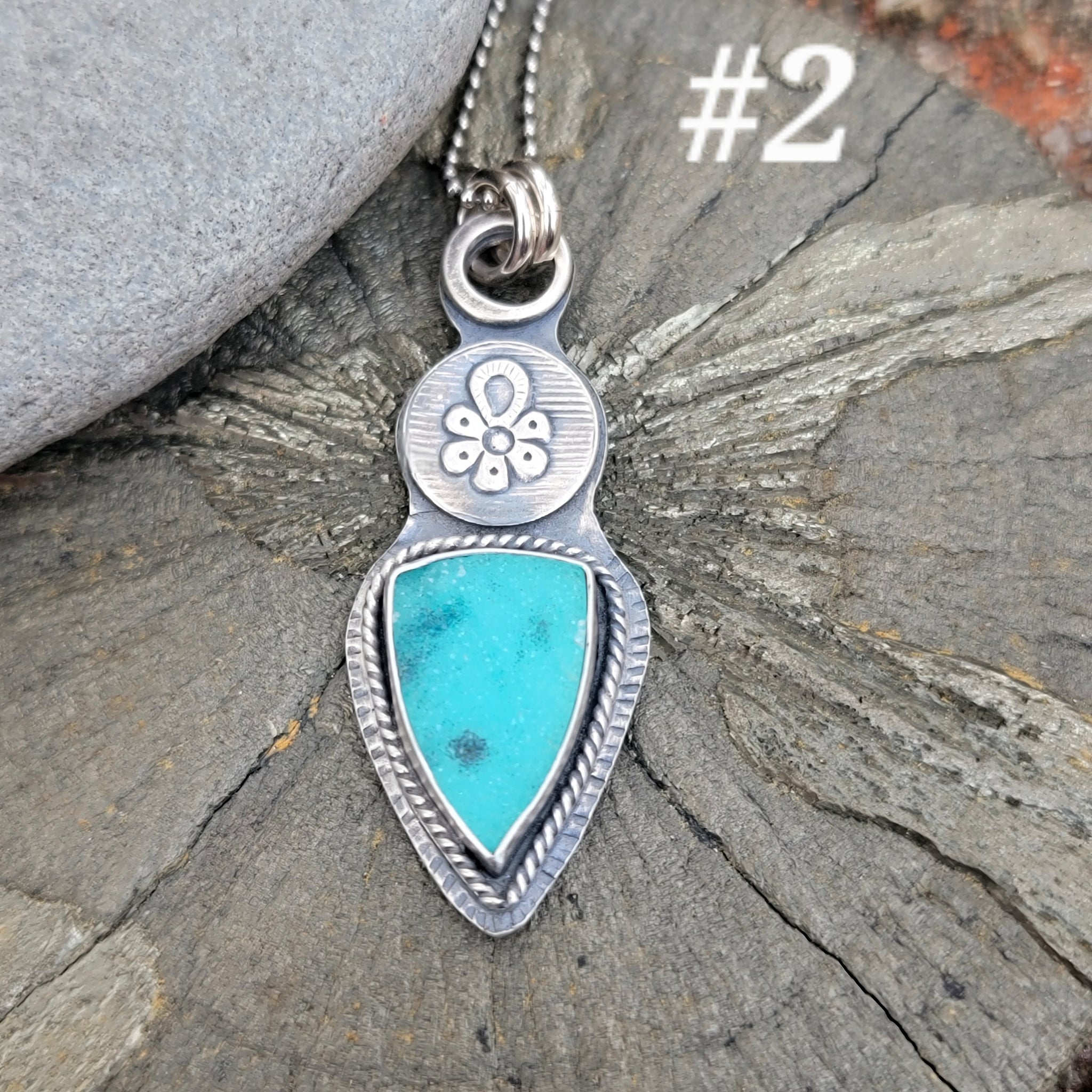 Chrysocolla Druzy Pendant & Ring Collection in Sterling Silver