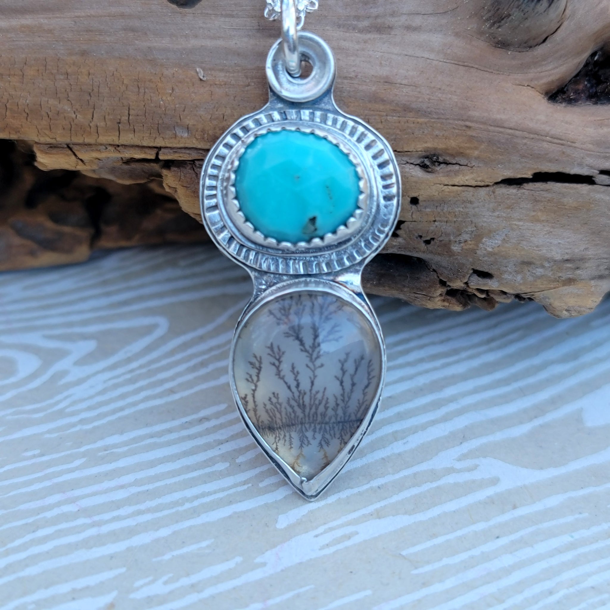 Part 2: Dendritic Agate Pendant Collection in Sterling Silver