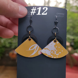 Summery Flowers Collection - Repurposed Tin Earrings