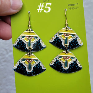 Dark Floral Collection - Repurposed Tin Jewelry