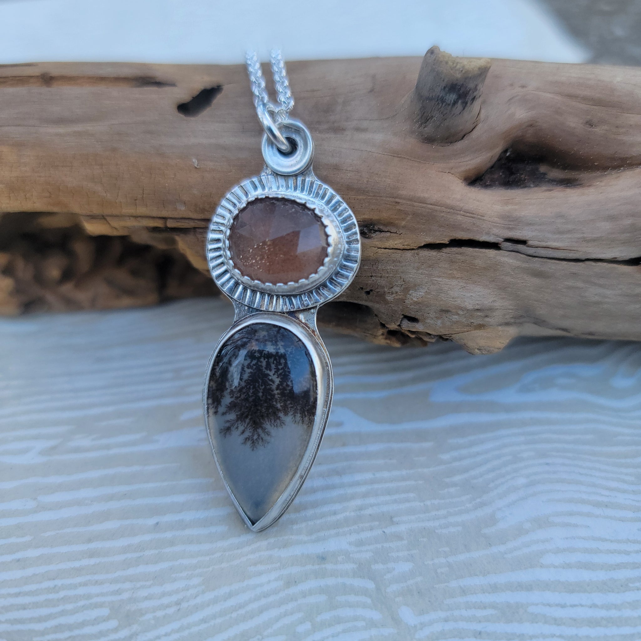 Part 2: Dendritic Agate Pendant Collection in Sterling Silver
