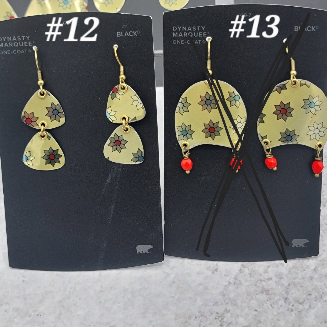 Holiday 2025 Collection - Repurposed Vintage Tin Earrings & Necklaces