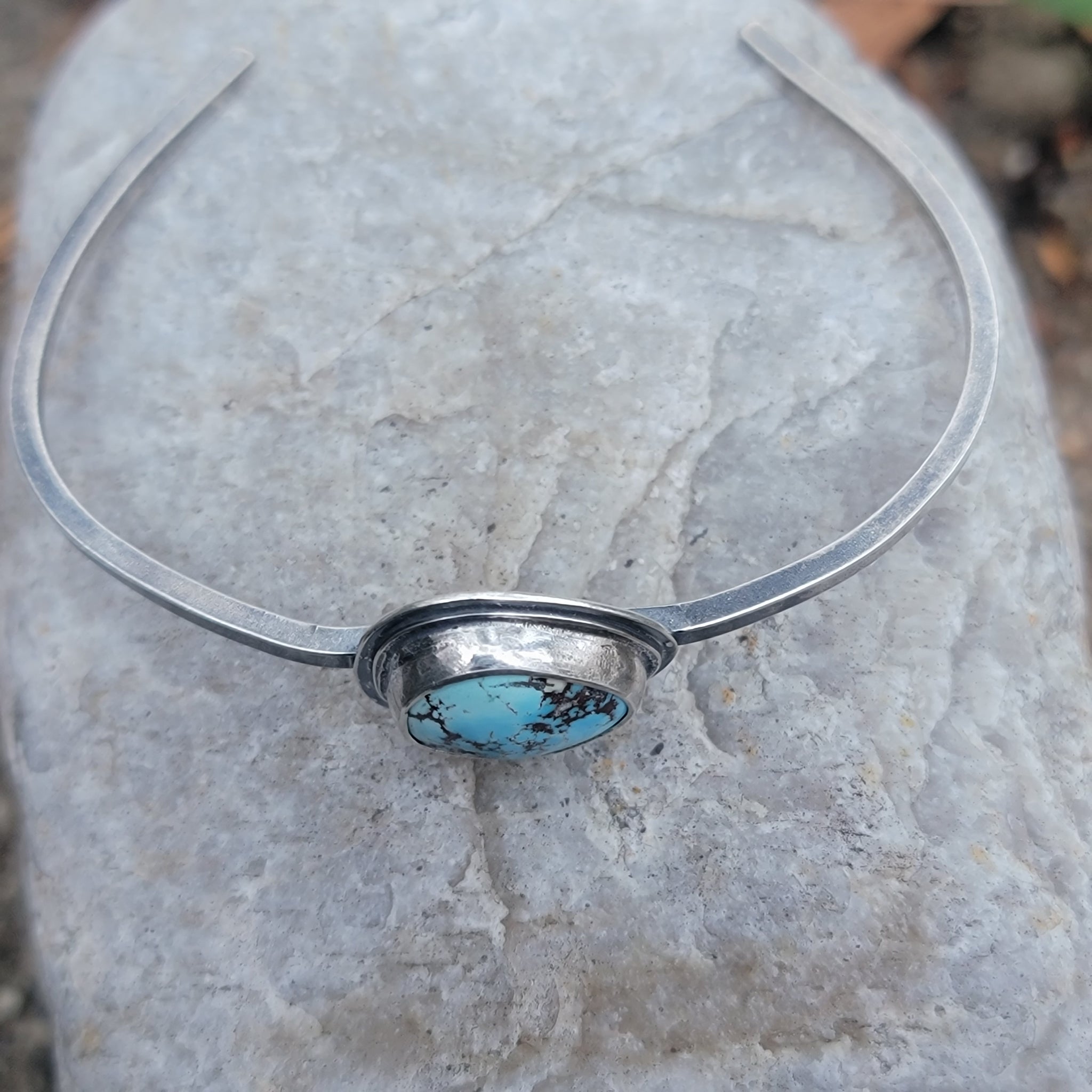 Gemstone Cuff Bracelet Collection in Sterling Silver