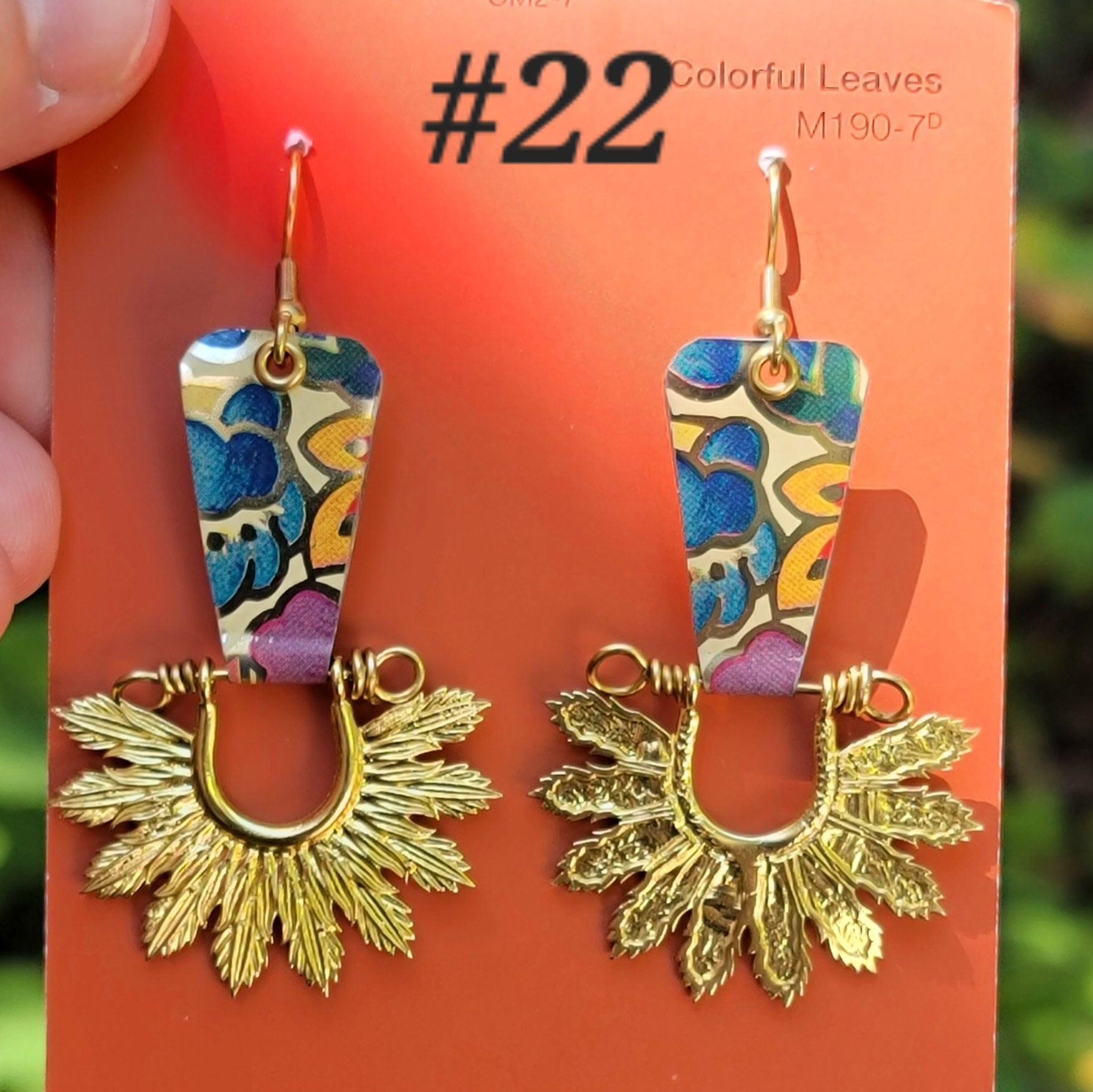 Late Summer Floral 2025 Collection - Repurposed Vintage Tin Earrings