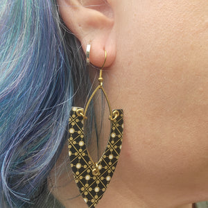 Mid Century Tea Tin Collection - Repurposed Vintage Tin Earrings