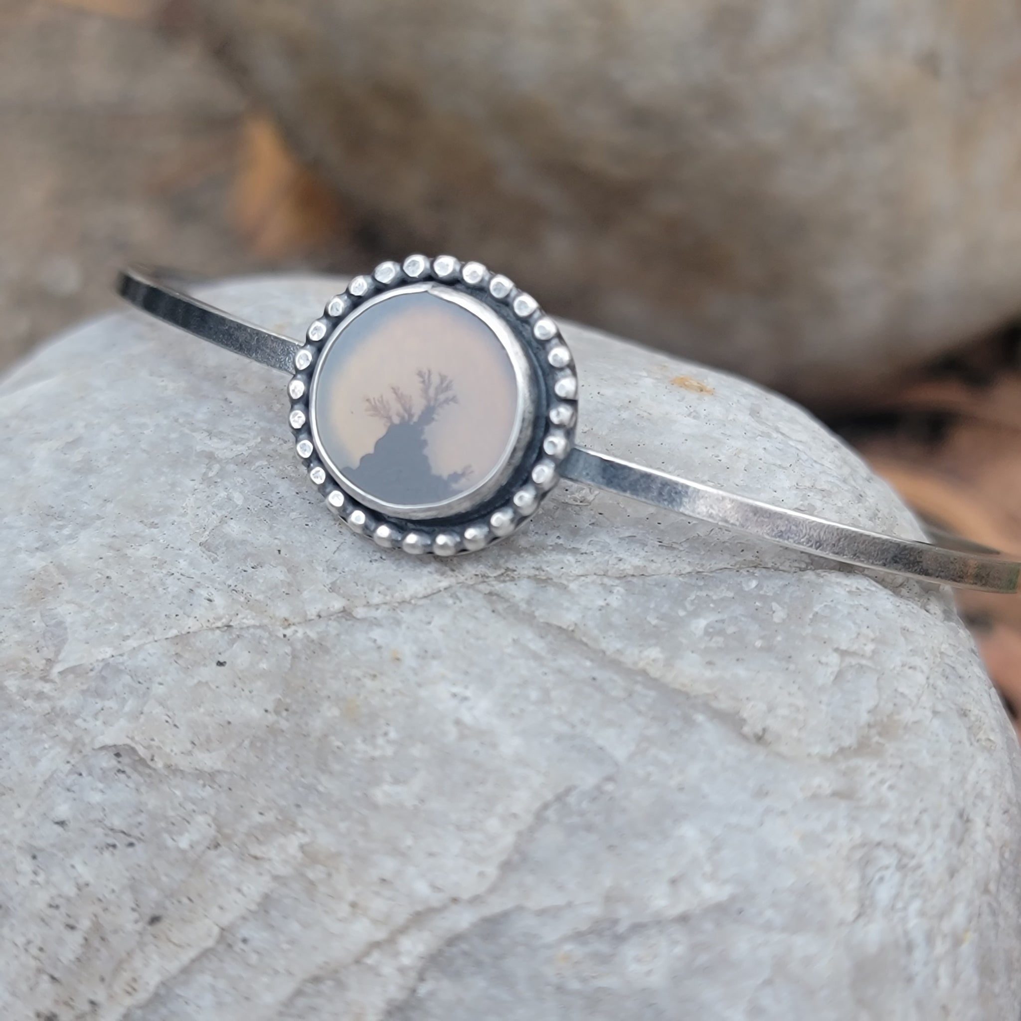 Gemstone Cuff Bracelet Collection in Sterling Silver