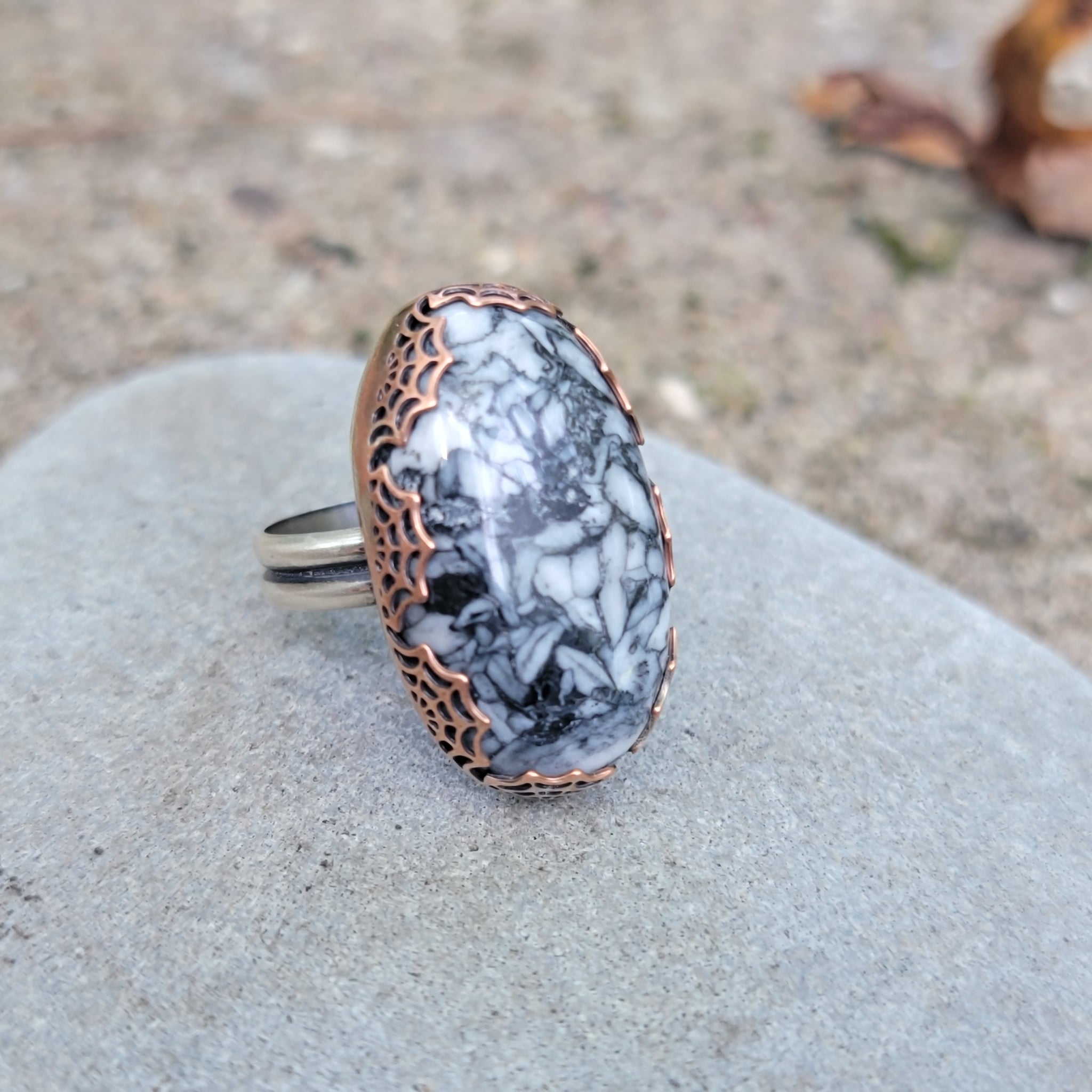Spiderweb Bezel Pendants & Ring Halloween Collection