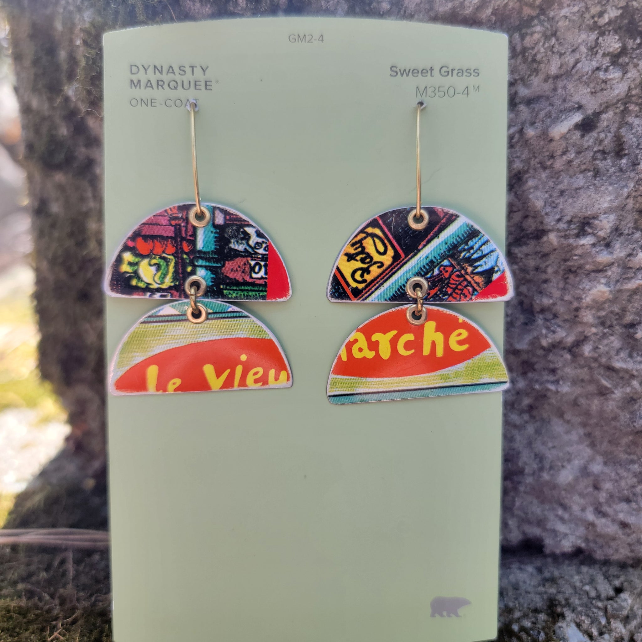 Le Vieux Marché Collection - Repurposed Vintage Tin Earrings