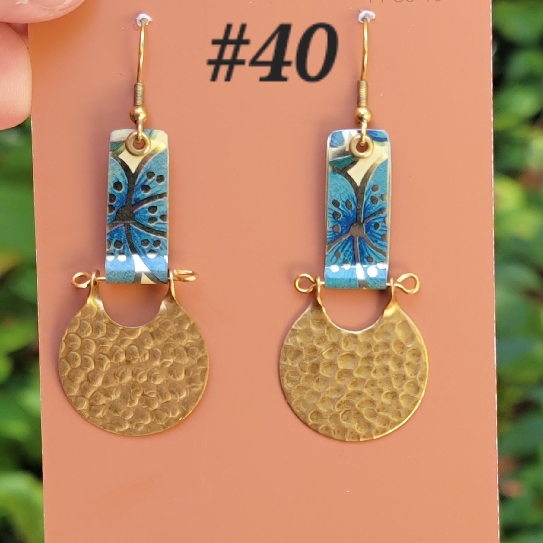Late Summer Floral 2025 Collection - Repurposed Vintage Tin Earrings