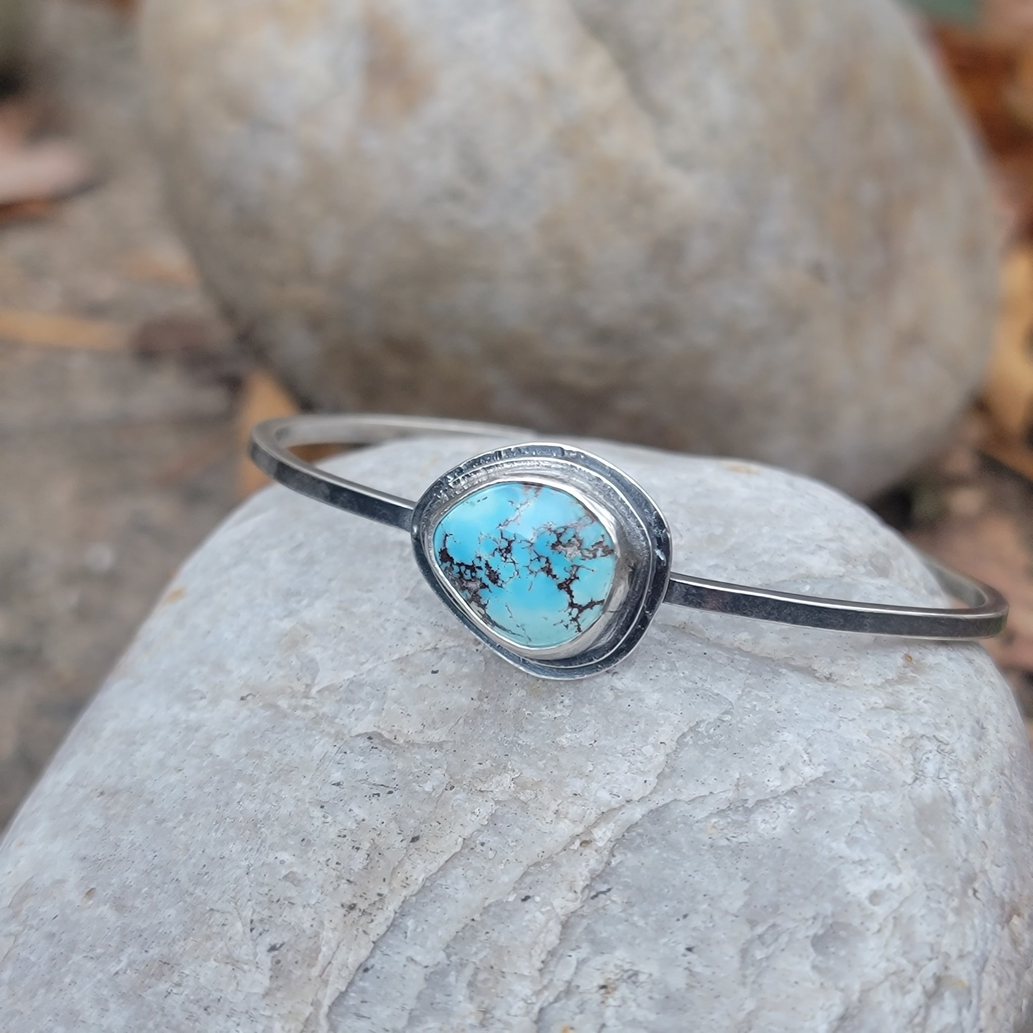 Gemstone Cuff Bracelet Collection in Sterling Silver