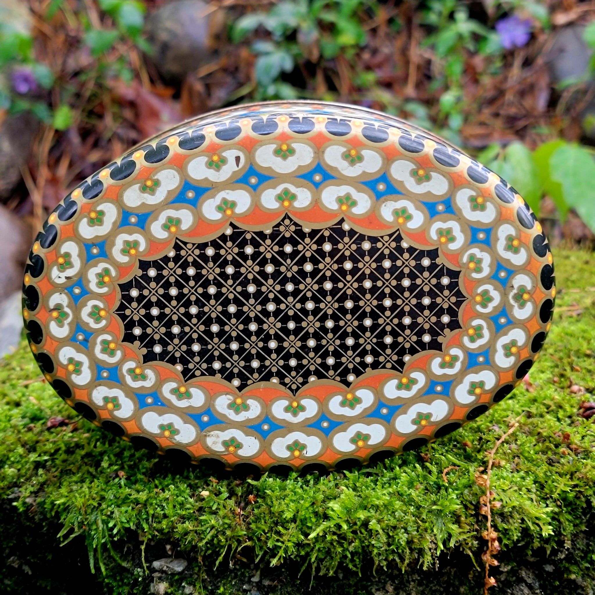 Mid Century Tea Tin Collection - Repurposed Vintage Tin Earrings