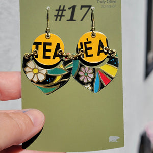 Dark Floral Collection - Repurposed Tin Jewelry