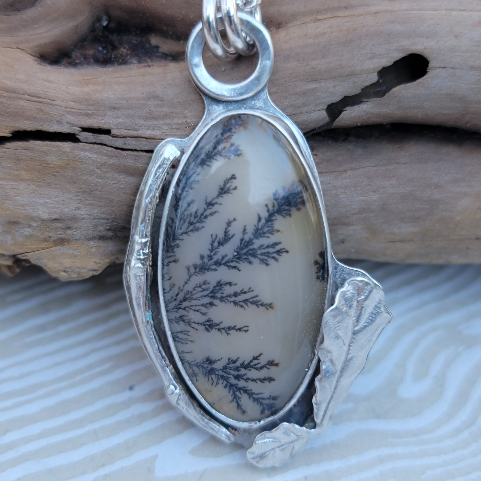 Part 2: Dendritic Agate Pendant Collection in Sterling Silver