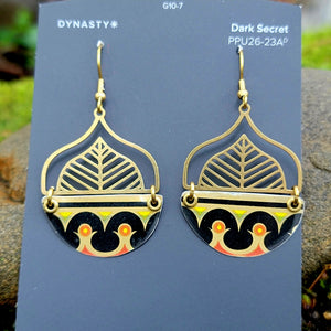 Mid Century Tea Tin Collection - Repurposed Vintage Tin Earrings