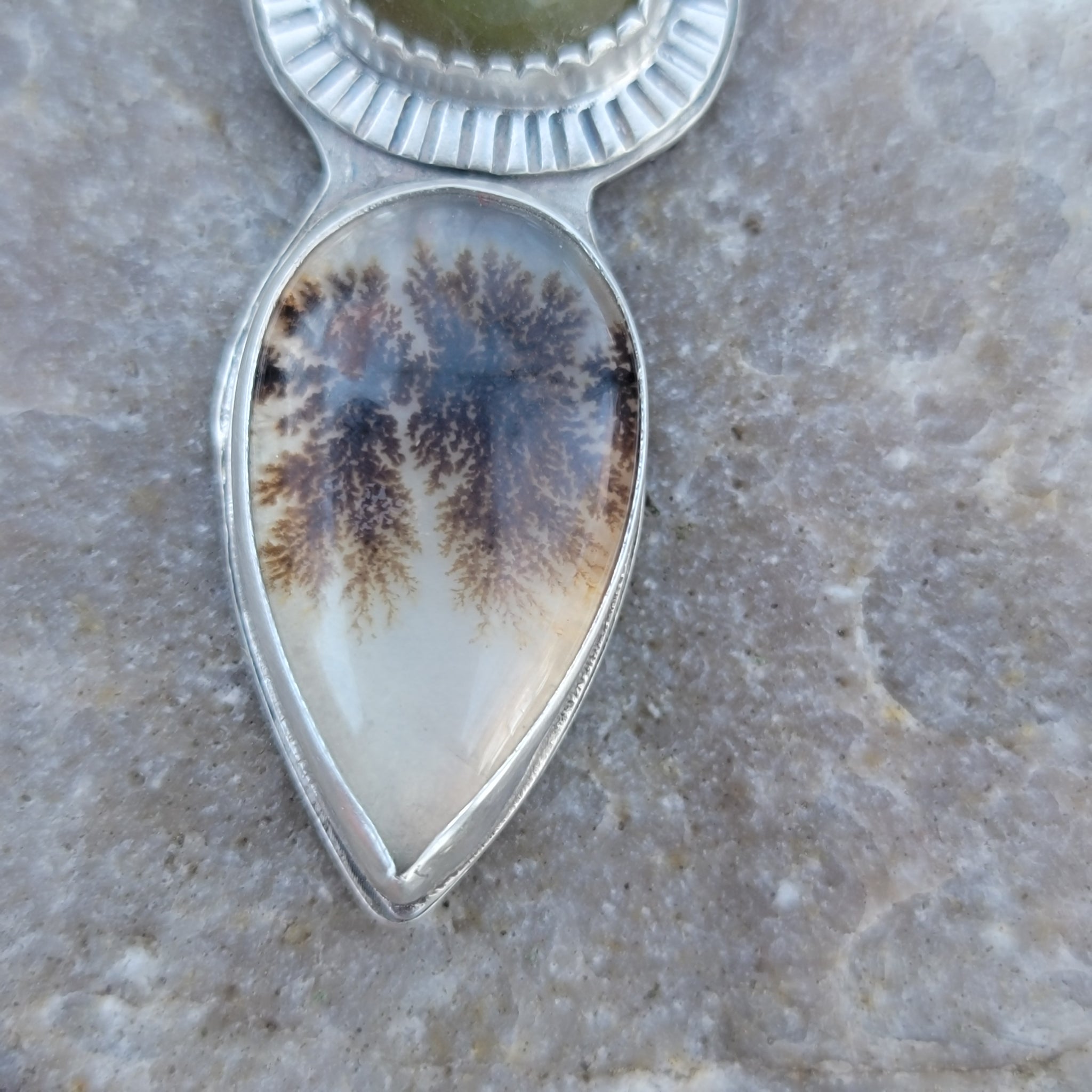 Part 2: Dendritic Agate Pendant Collection in Sterling Silver