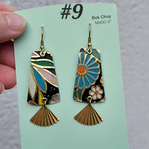 Dark Floral Collection - Repurposed Tin Jewelry