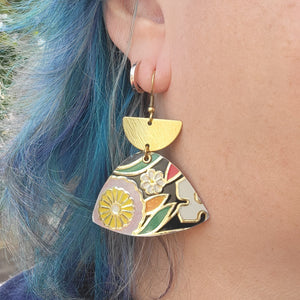 Dark Floral Collection - Repurposed Tin Jewelry
