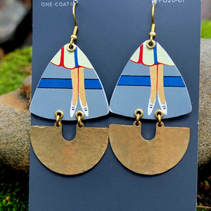 Modes 1930 Fashion Model Collection - Repurposed Tin Earrings