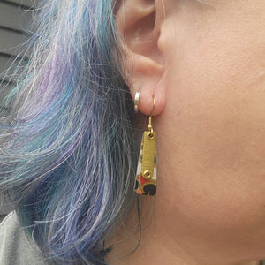 Mid Century Tea Tin Collection - Repurposed Vintage Tin Earrings