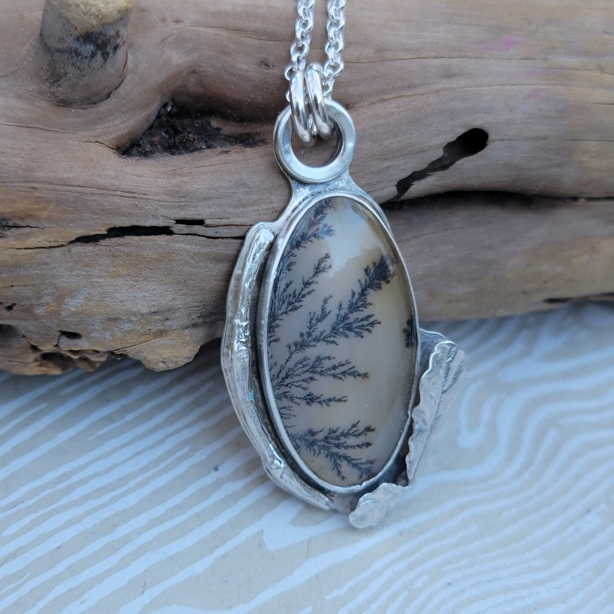 Part 2: Dendritic Agate Pendant Collection in Sterling Silver