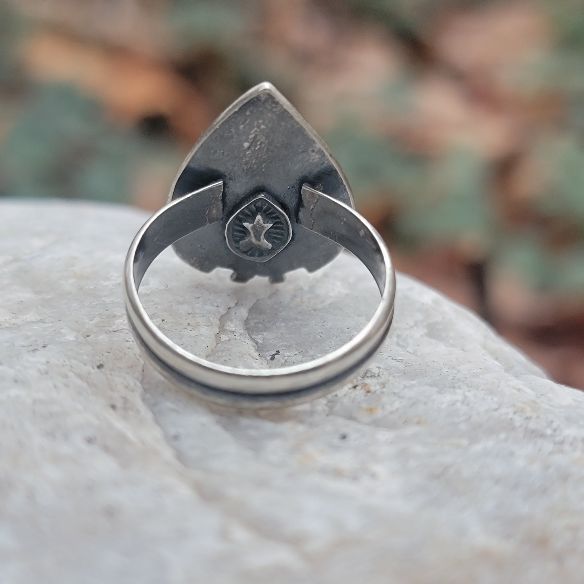 Dendritic Agate Gemstone Ring Collection in Sterling Silver