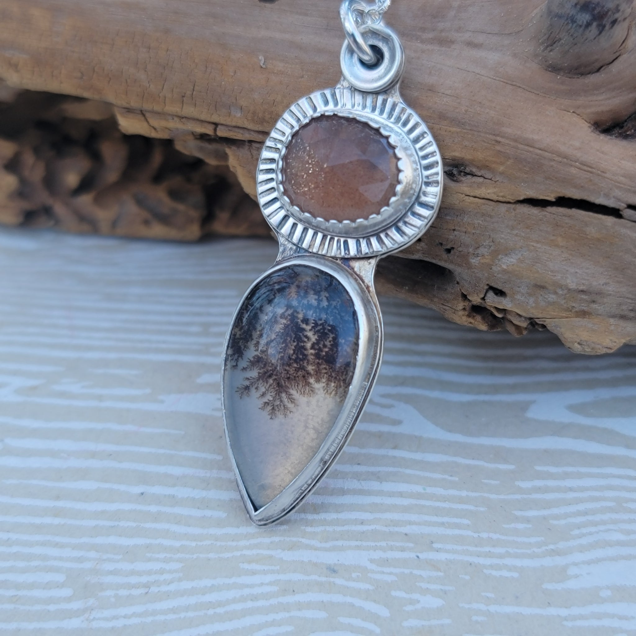 Part 2: Dendritic Agate Pendant Collection in Sterling Silver