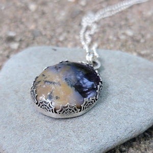 Spiderweb Bezel Pendants & Ring Halloween Collection