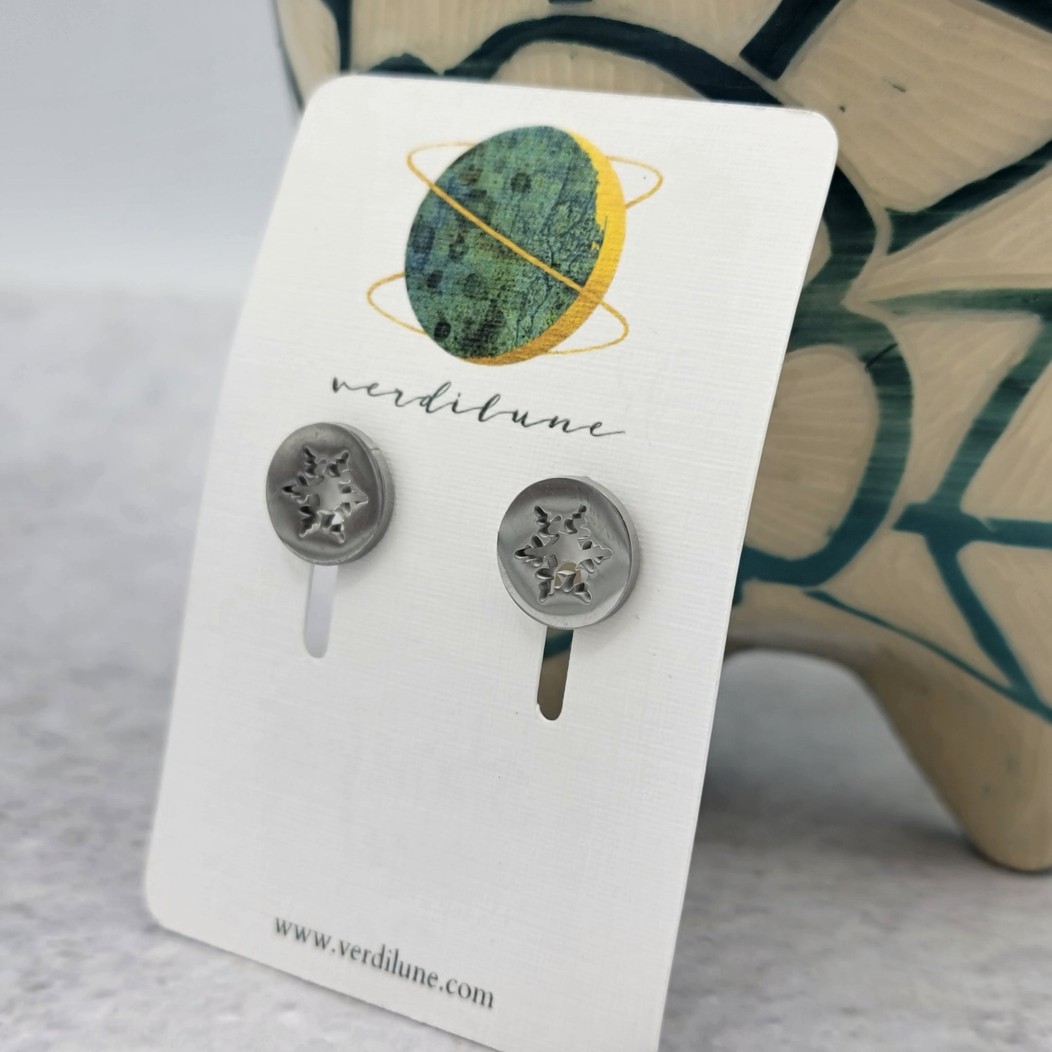 Holiday Stainless Steel Post Earrings