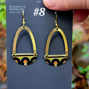Mid Century Tea Tin Collection - Repurposed Vintage Tin Earrings