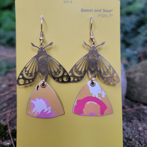 Summery Flowers Collection - Repurposed Tin Earrings