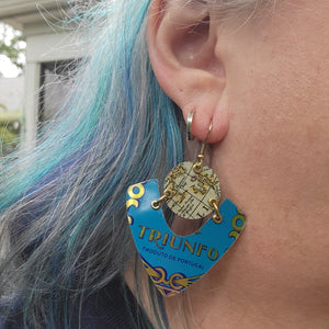Olive Oil Canister Collection - Repurposed Tin Earrings