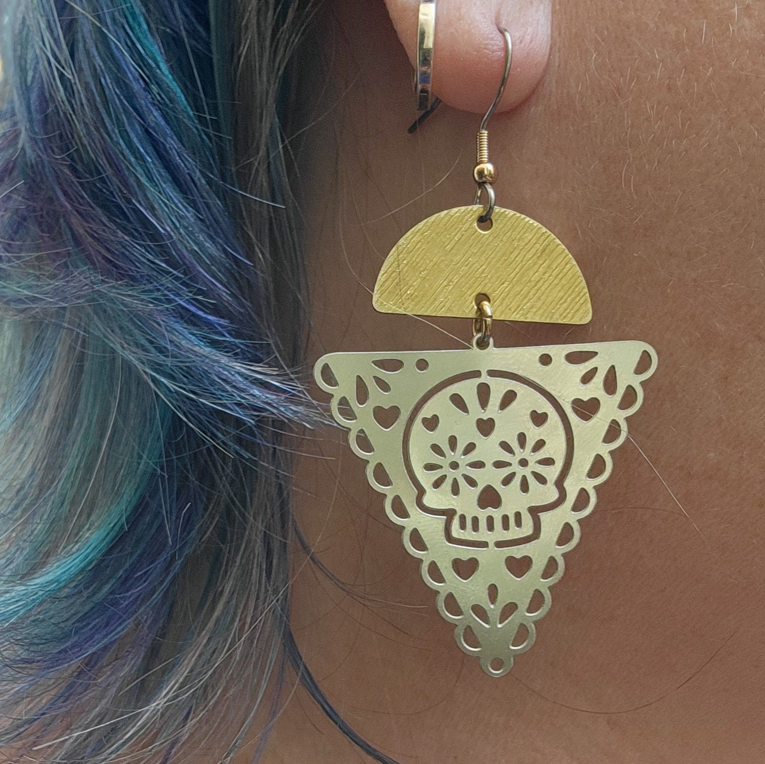 Elemental Metals Collection ◇HALLOWEENIES◇ Celestially-Inspired Brass Earrings