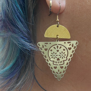 Elemental Metals Collection ◇HALLOWEENIES◇ Celestially-Inspired Brass Earrings