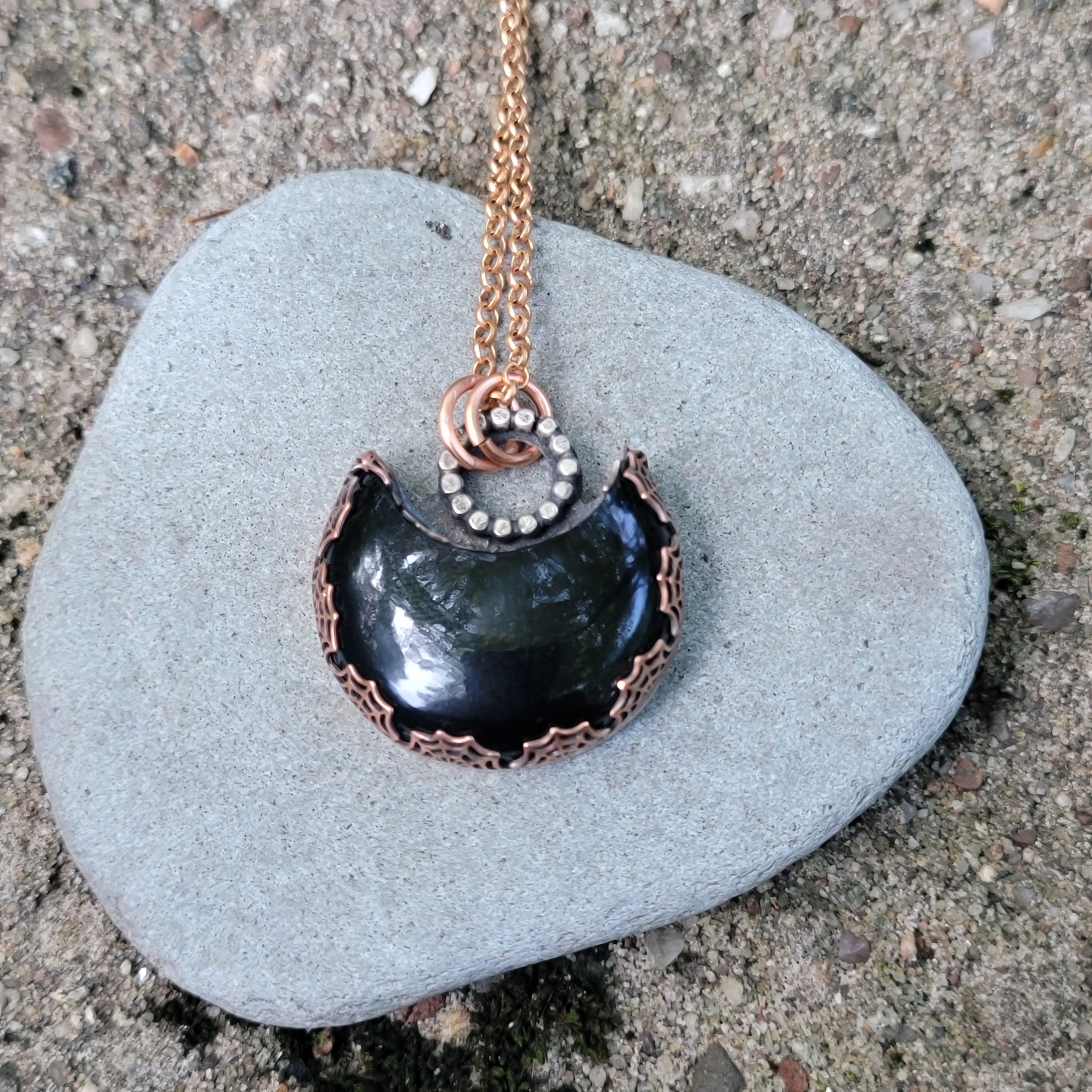 Spiderweb Bezel Pendants & Ring Halloween Collection