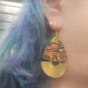 Le Vieux Marché Collection - Repurposed Vintage Tin Earrings