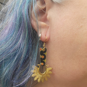 Mid Century Tea Tin Collection - Repurposed Vintage Tin Earrings