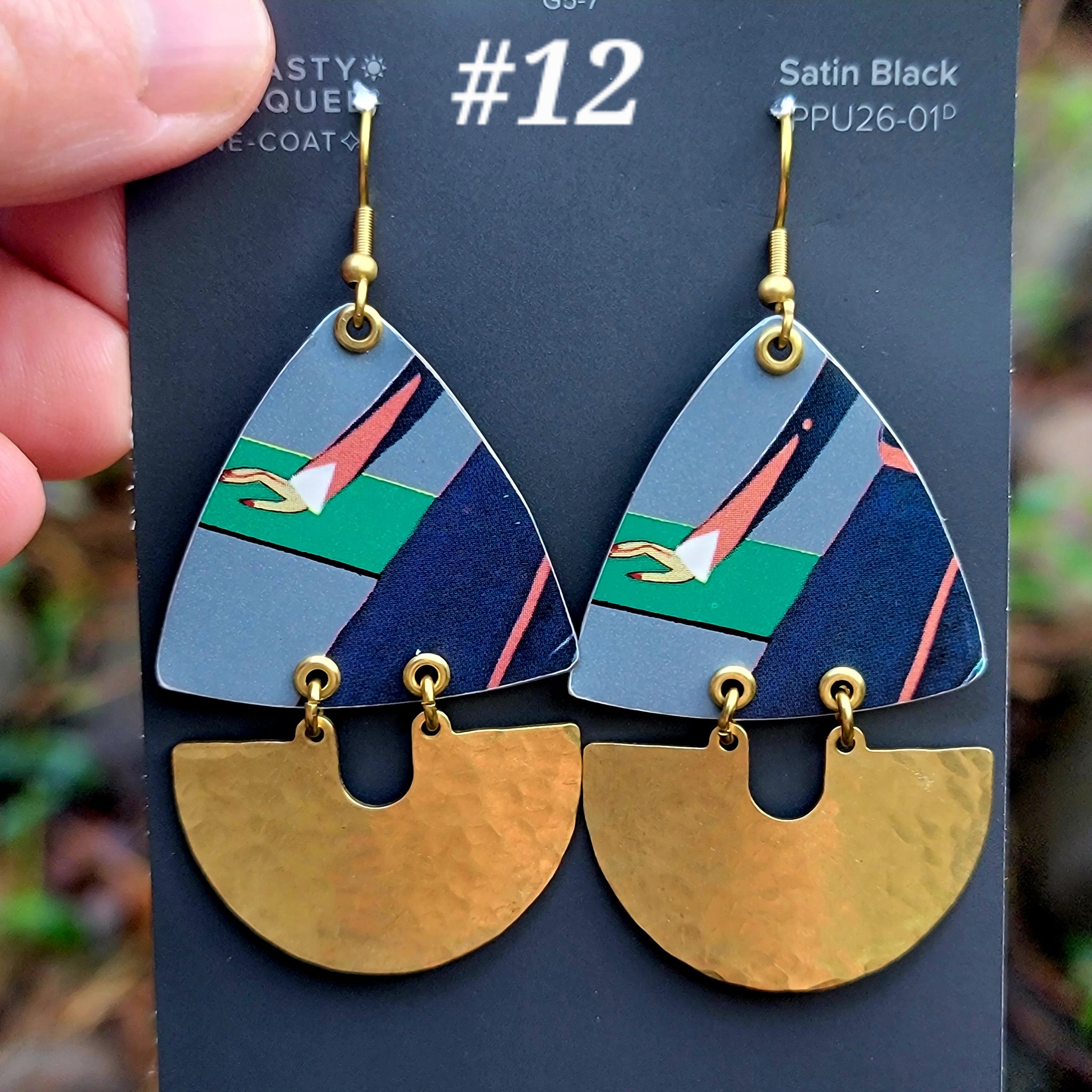 Modes 1930 Fashion Model Collection - Repurposed Tin Earrings