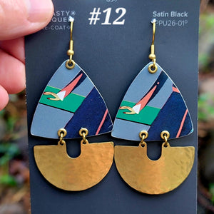 Modes 1930 Fashion Model Collection - Repurposed Tin Earrings