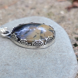 Spiderweb Bezel Pendants & Ring Halloween Collection