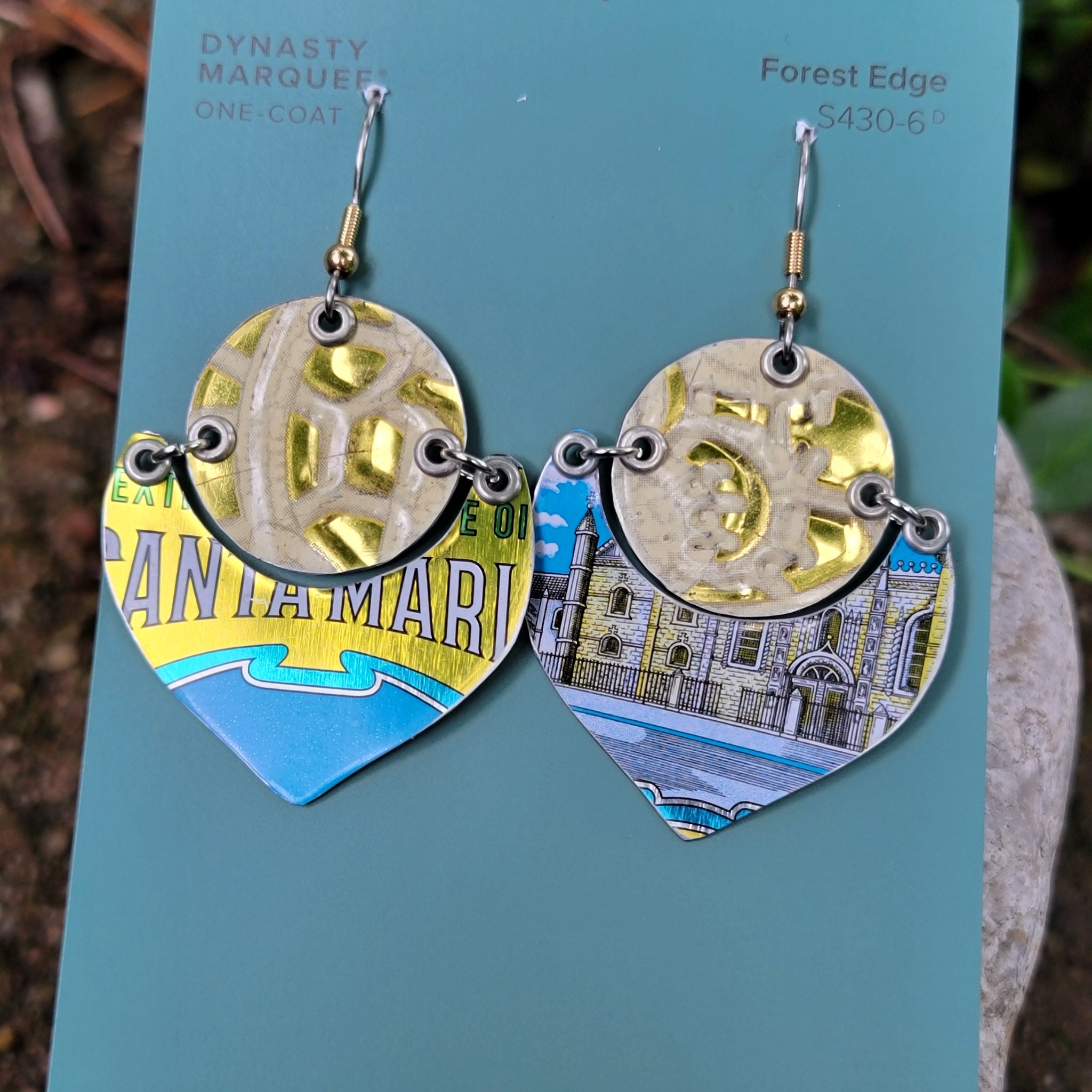 Olive Oil Canister Collection - Repurposed Tin Earrings