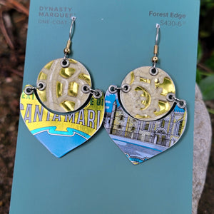 Olive Oil Canister Collection - Repurposed Tin Earrings