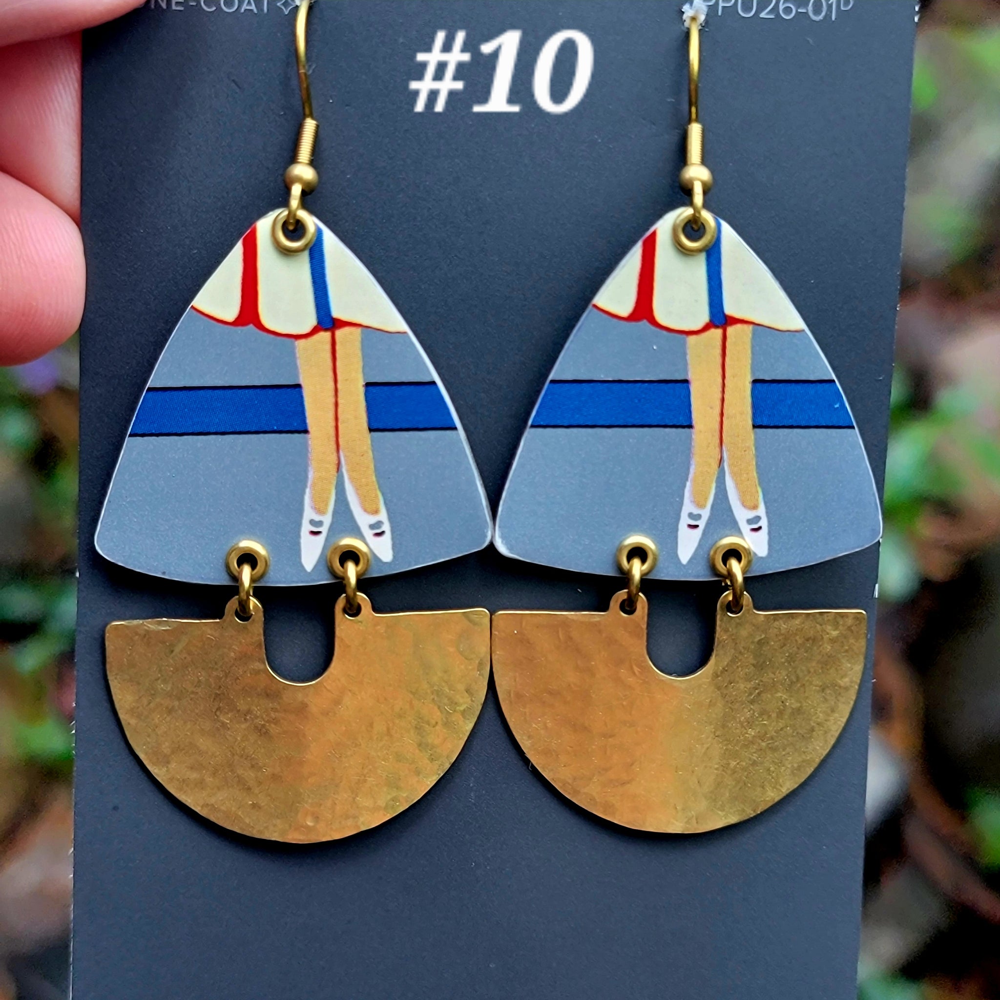 Modes 1930 Fashion Model Collection - Repurposed Tin Earrings
