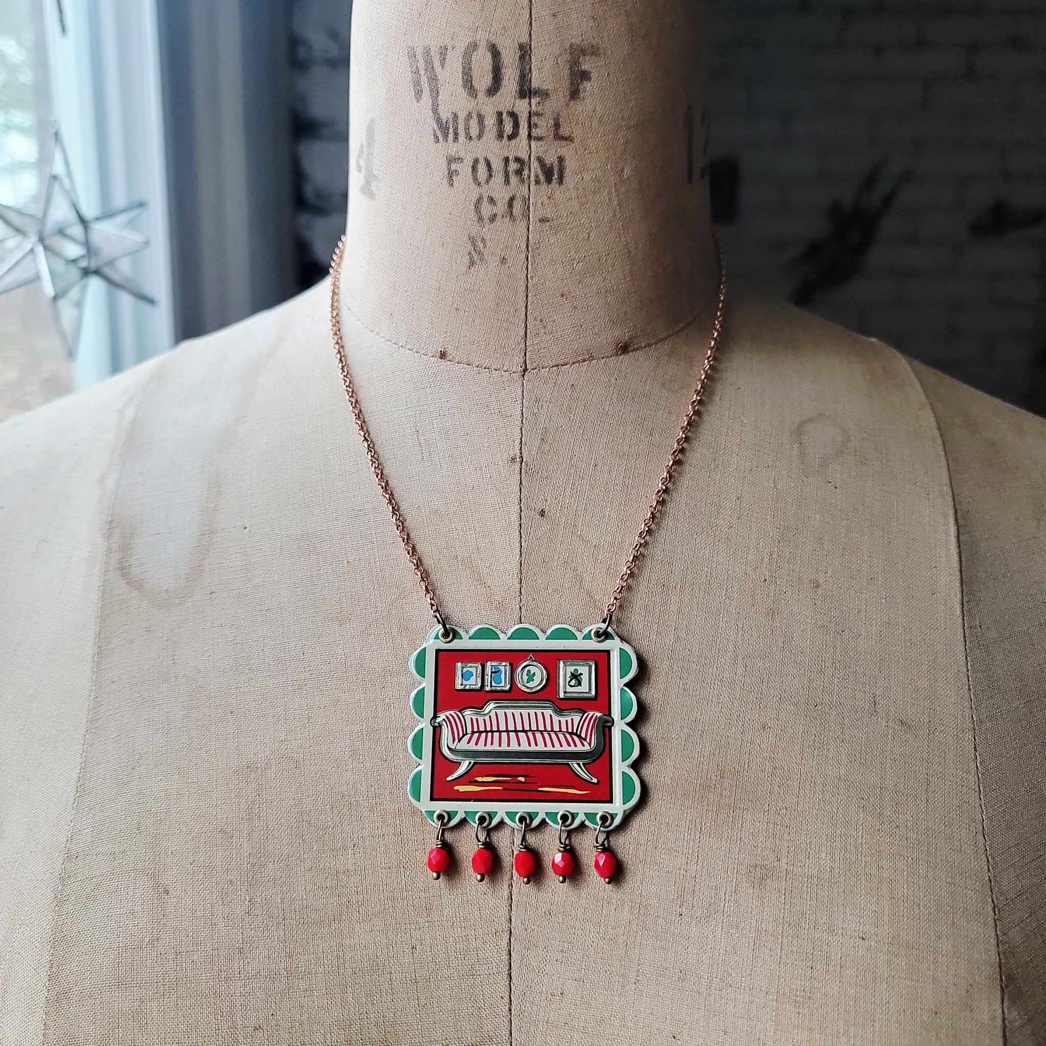 Holiday 2025 Collection - Repurposed Vintage Tin Earrings & Necklaces