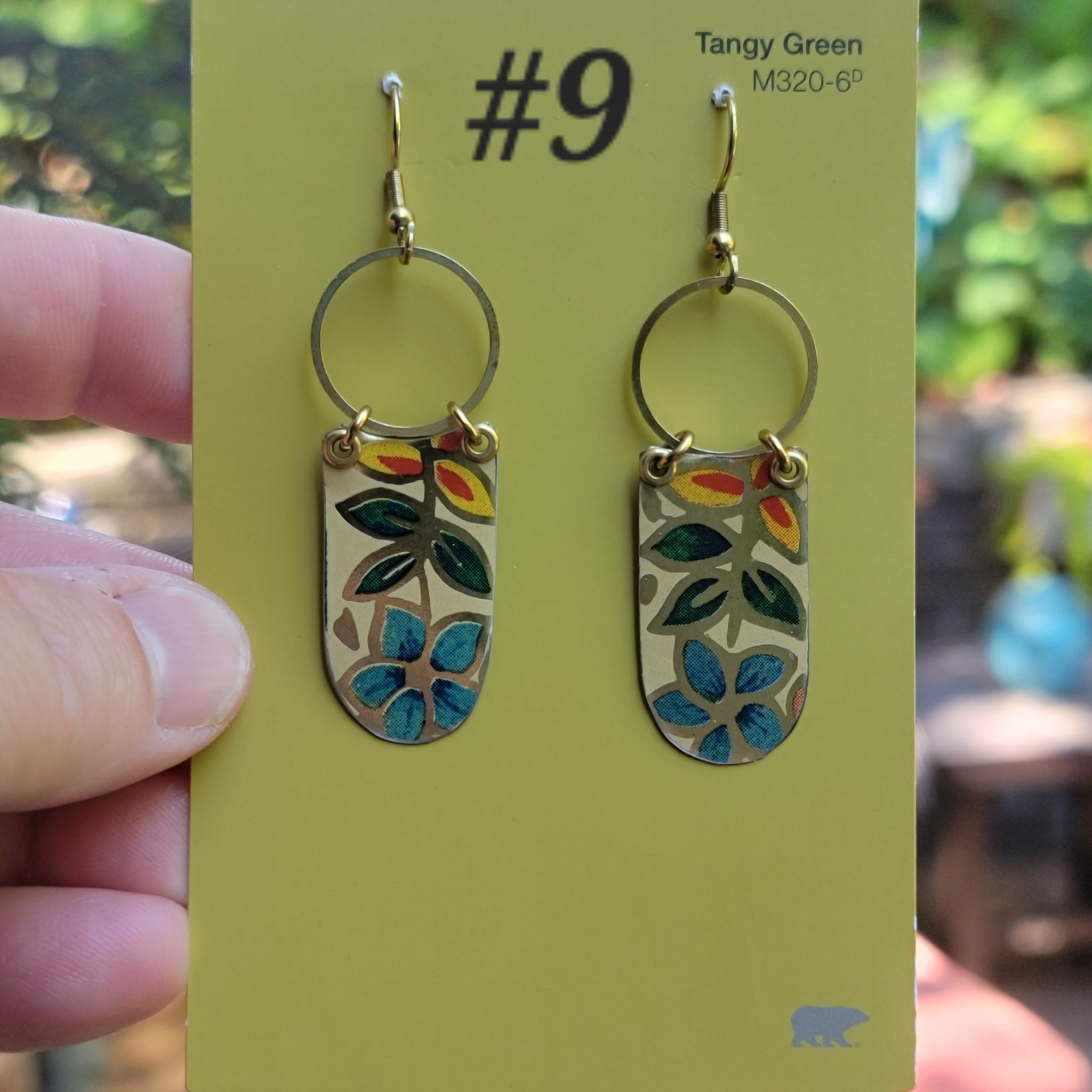 Late Summer Floral 2025 Collection - Repurposed Vintage Tin Earrings